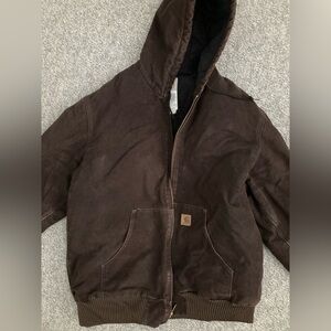 Vintage Carhartt J130 DKB Duck Jacket, Brown, XL Tall, quilt lined canvas coat